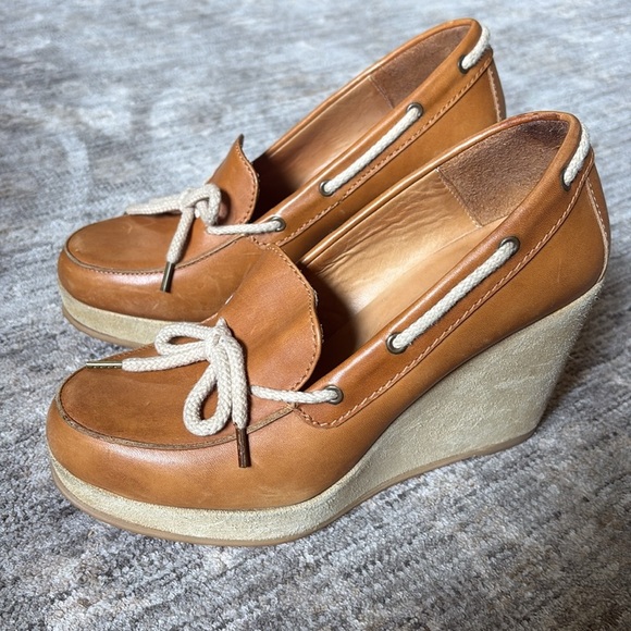 A.P.C. Rue Madame Paris - Brown and Tan Wedge Shoes - size 39 (US 8) - Picture 5 of 9